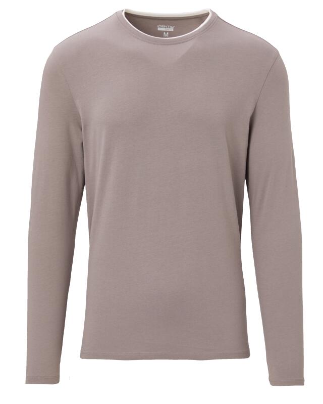 T-shirt manches longues effet 2-en-1 homme, gris foncé (KiK Langarmshirt 2-in-1-Optik (dunkelgrau)) — KiK, produit allemand authentique au Maroc