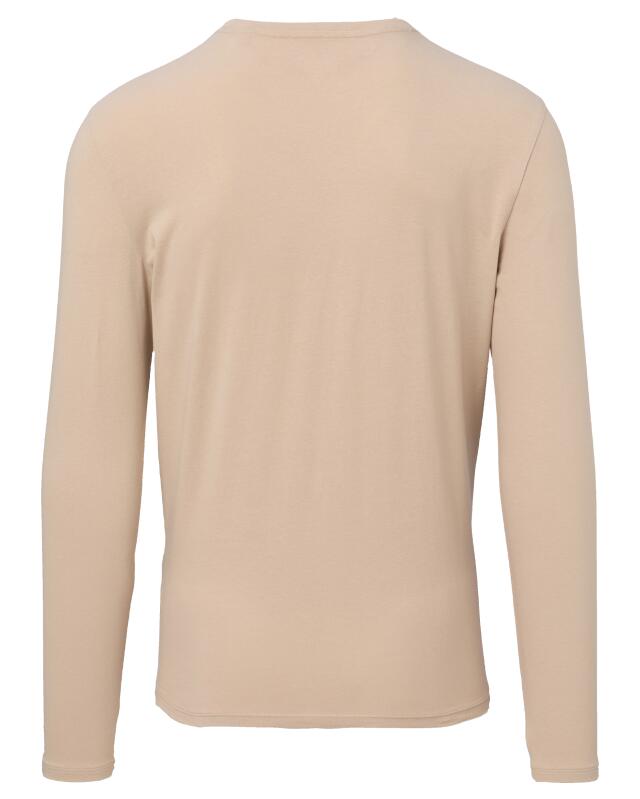 T-shirt manches longues effet 2-en-1 homme, écru (KiK Langarmshirt 2-in-1-Optik (naturfarben)) — KiK, produit allemand authentique au Maroc