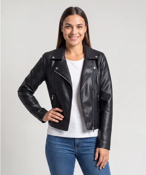 Moderne Kunstlederjacke