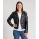 Chaqueta moderna de piel sintética