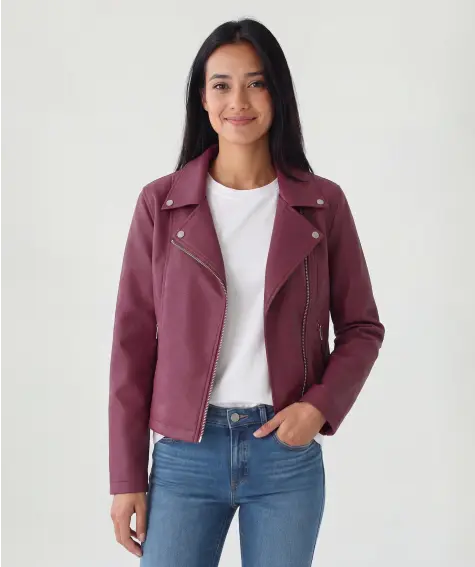 Moderne Kunstlederjacke