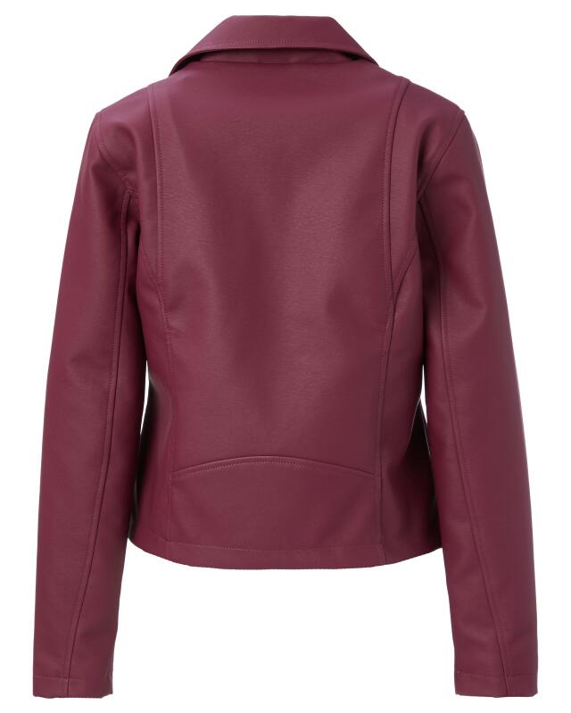 جاكيت من الجلد الصناعي للنساء، بنفسجي (KiK Moderne Kunstlederjacke (lila)) — KiK, منتج ألماني أصلي في المغرب