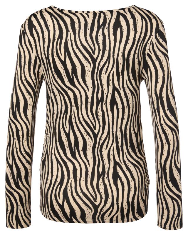 Zebra print long-sleeve top for women, zebra print (KiK Langarmshirt mit Zebramuster (Zebradruck)) — KiK, authentic German product in Morocco
