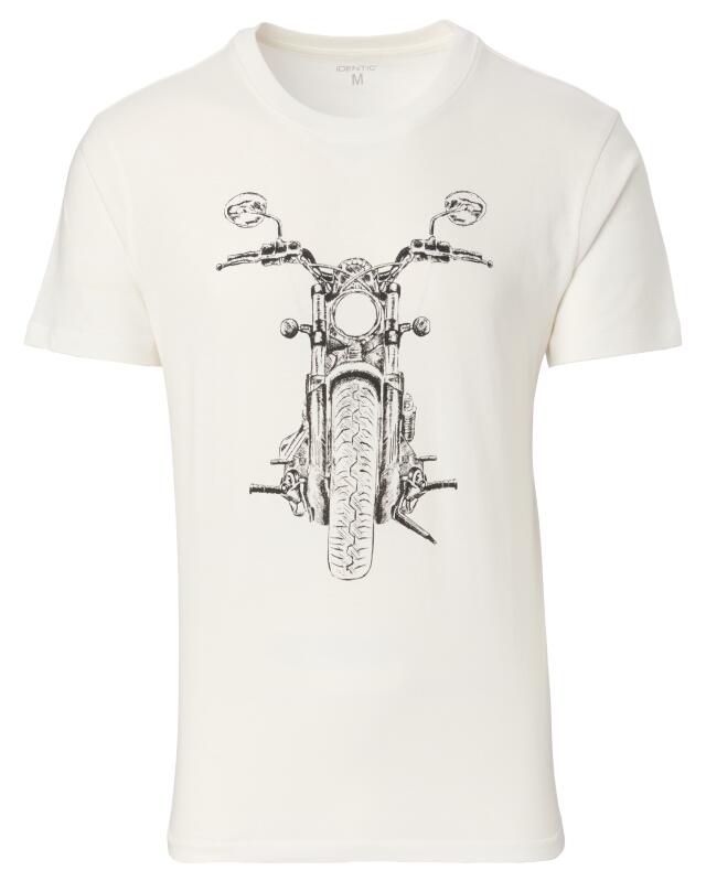 Motorbike T-shirt for men, off-white (KiK T-Shirt Motorrad (offwhite)) — KiK, authentic German product in Morocco