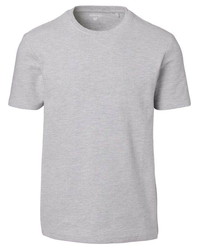 تيشيرت مضلع للرجال، رمادي مبرقش (KiK Rippshirt (grau melange)) — KiK, منتج ألماني أصلي في المغرب