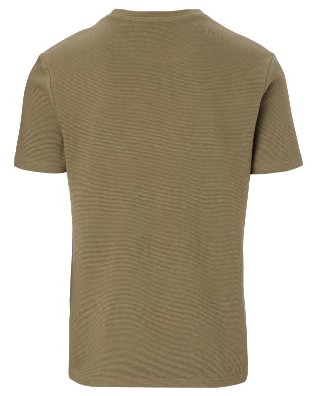 Ribbed T-shirt for men, khaki (KiK Rippshirt (Khaki)) — KiK, authentic German product in Morocco