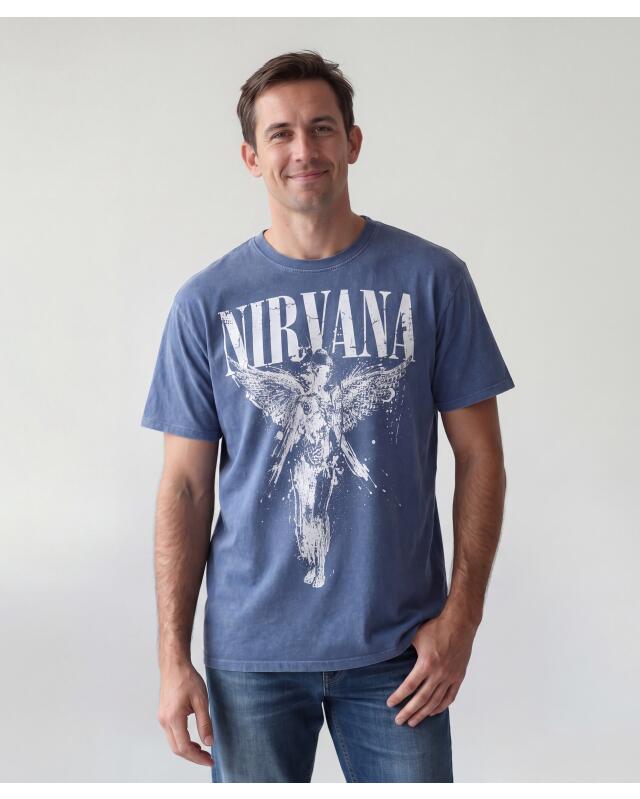 T-shirt homme, bleu jean (KiK T-Shirt in Jeansblau (jeansblau)) — KiK, produit allemand authentique au Maroc