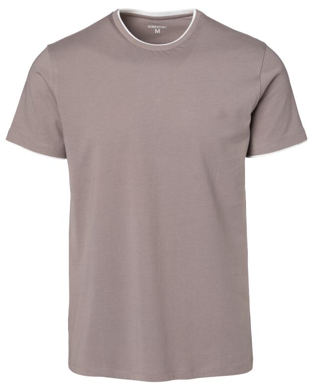 T-shirt effet double couche homme, gris (KiK T-Shirt in Doppellagenoptik (grau)) — KiK, produit allemand authentique au Maroc