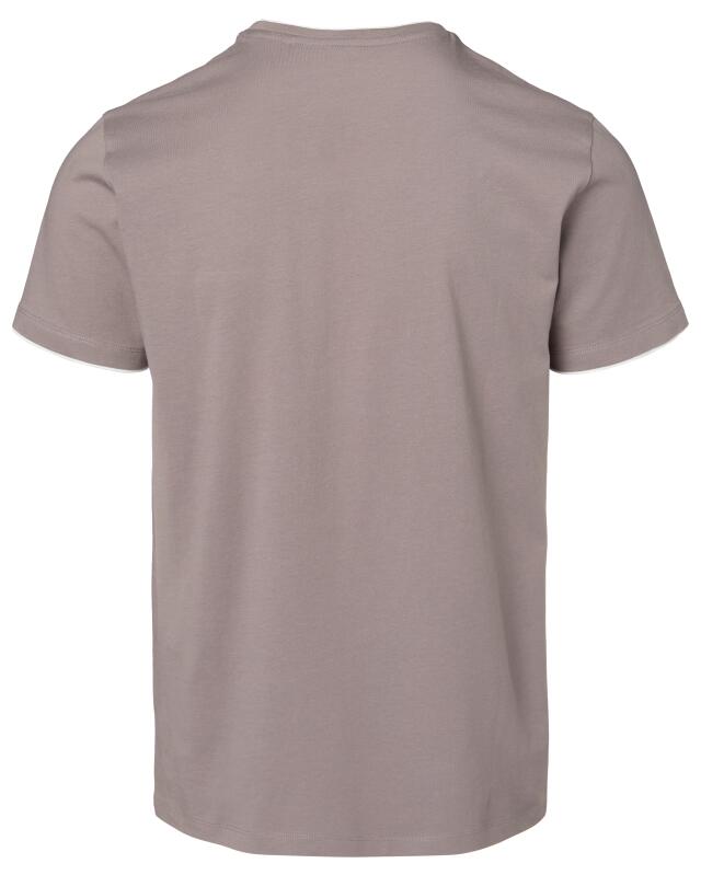 T-shirt effet double couche homme, gris (KiK T-Shirt in Doppellagenoptik (grau)) — KiK, produit allemand authentique au Maroc