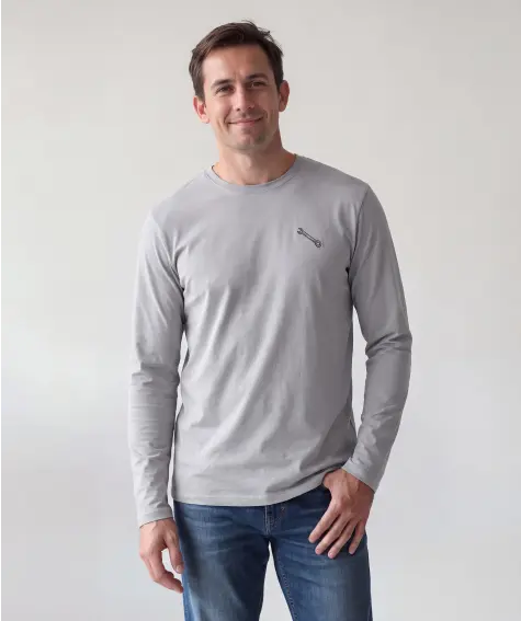 Langarmshirt mit Stickerei