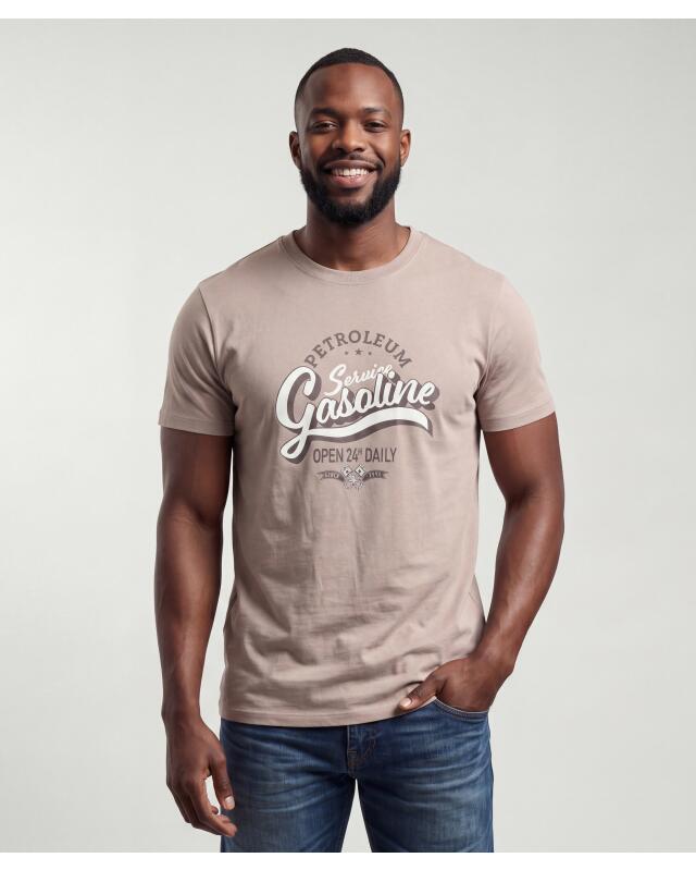 تيشيرت من القطن للرجال، تاوب (KiK T-Shirt aus Baumwolle (taupe)) — KiK, منتج ألماني أصلي في المغرب