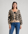 Strickjacke Leo Leopardendruck