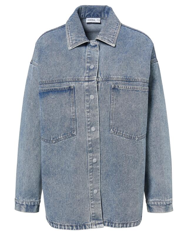 Oversized denim jacket for women, light denim (KiK Oversized Jeansjacke (jeansblau hell)) — KiK, authentic German product in Morocco