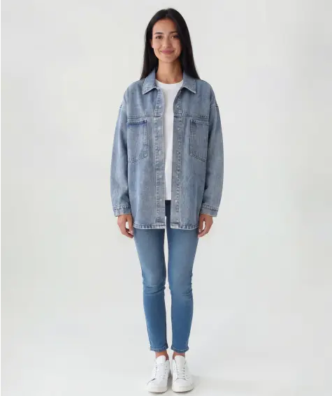 Oversized Jeansjacke