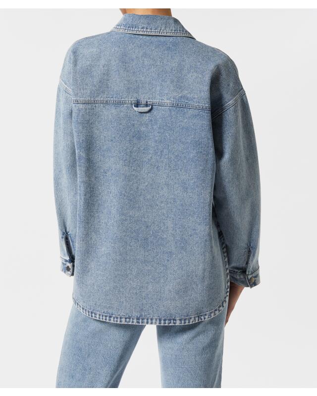 Oversized denim jacket for women, light denim (KiK Oversized Jeansjacke (jeansblau hell)) — KiK, authentic German product in Morocco