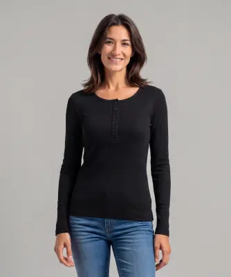 Geripptes Langarmshirt