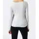 Camiseta de manga larga acanalada