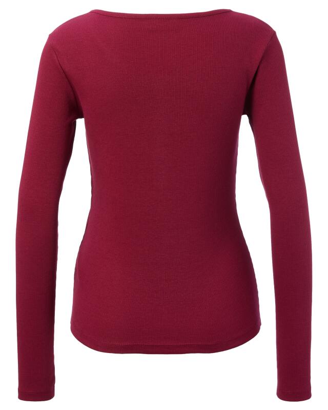 تيشيرت مضلع بأكمام طويلة للنساء، توتي (KiK Geripptes Langarmshirt (beere)) — KiK, منتج ألماني أصلي في المغرب