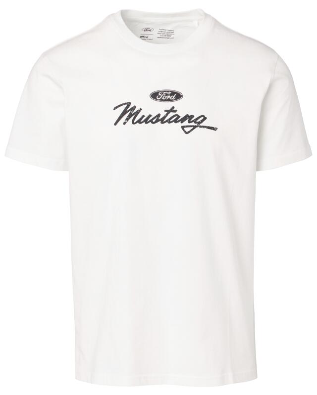 تيشيرت Ford Mustang للرجال، أبيض كسري (KiK Ford Mustang T-Shirt (offwhite)) — KiK, منتج ألماني أصلي في المغرب