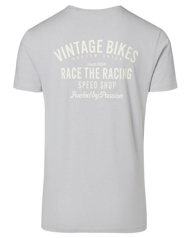 T-shirt à imprimé devant et dos homme, gris (KiK T-Shirt mit Front- und Backprint (grau)) — KiK, produit allemand authentique au Maroc