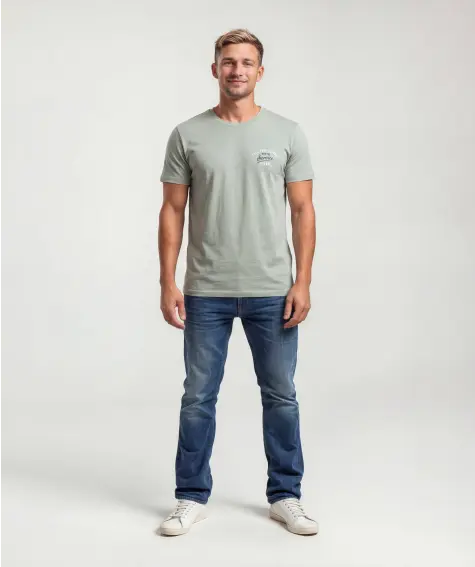 T-Shirt mit Front- und Backprint