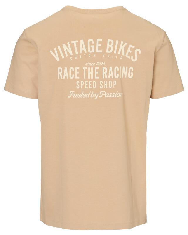 T-shirt à imprimé devant et dos homme, écru (KiK T-Shirt mit Front- und Backprint (naturfarben)) — KiK, produit allemand authentique au Maroc