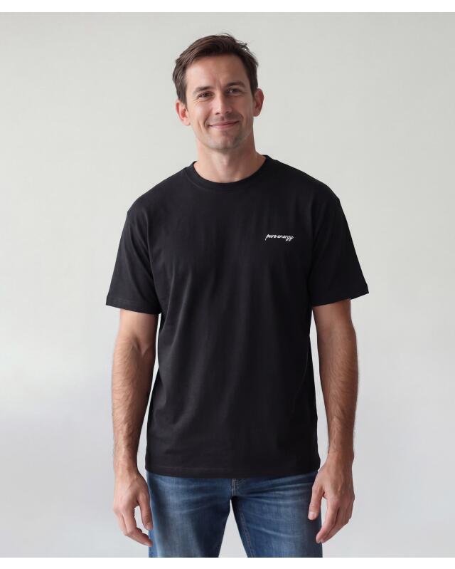 T-shirt brodé homme, noir (KiK T-Shirt mit Stickerei (schwarz)) — KiK, produit allemand authentique au Maroc