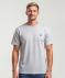 T-Shirt mit Stickerei grau melange