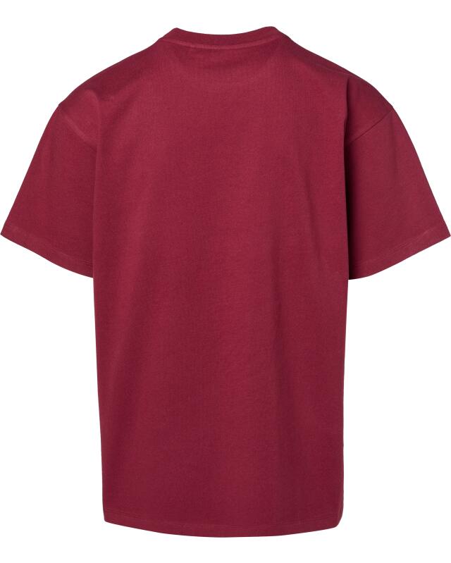 T-shirt brodé homme, rouge foncé (KiK T-Shirt mit Stickerei (dunkelrot)) — KiK, produit allemand authentique au Maroc