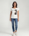 T-shirt met glanzende details wit