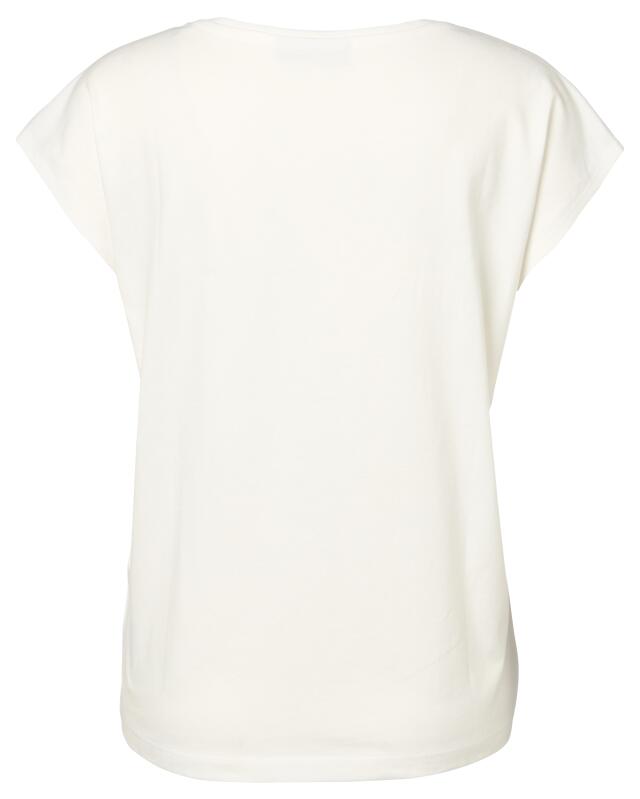 T-shirt à détails scintillants femme, blanc (KiK T-Shirt mit schimmernden Details (weiß)) — KiK, produit allemand authentique au Maroc
