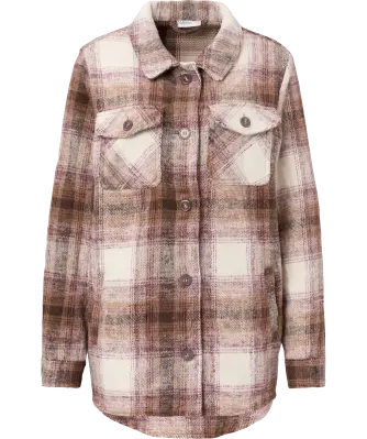 Flanelljacke mit Wollanteil