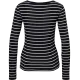 Camiseta de manga larga acanalada