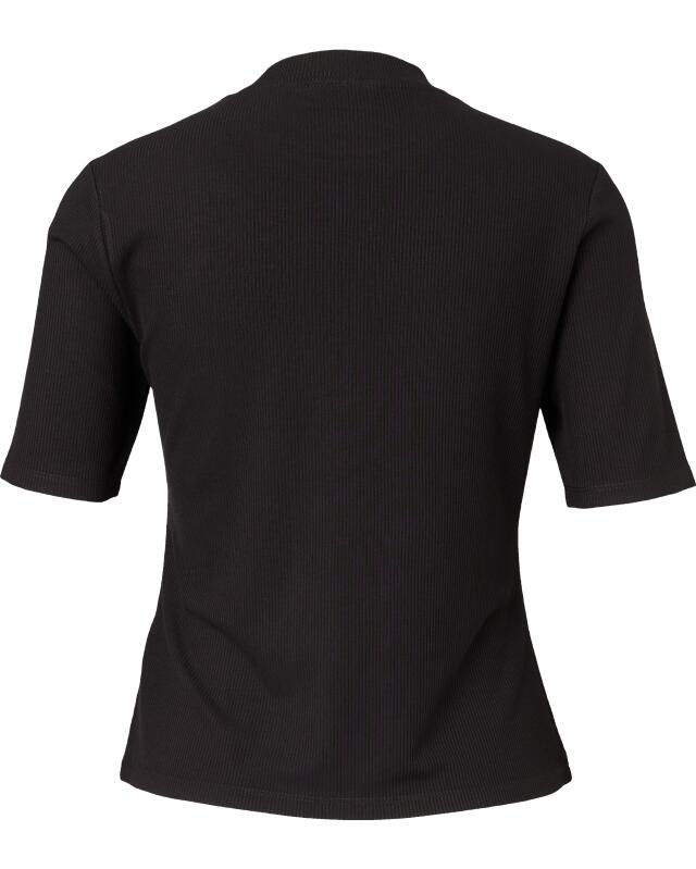 T-shirt à boutons décoratifs femme, noir (KiK T-Shirt mit Zierknöpfen (schwarz)) — KiK, produit allemand authentique au Maroc