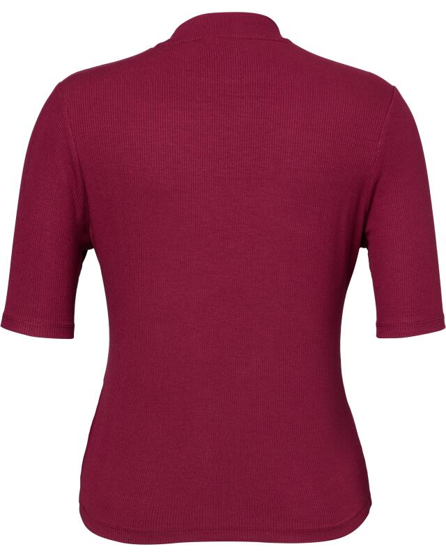 T-shirt à boutons décoratifs femme, baie (KiK T-Shirt mit Zierknöpfen (beere)) — KiK, produit allemand authentique au Maroc