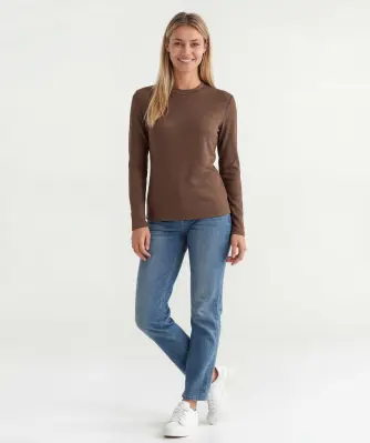 Langarmshirt mit strukturiertem Muster