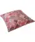 Buntes Kissen rot gemustert