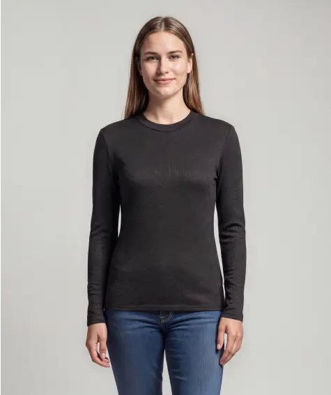 Langarmshirt mit Strukturmuster