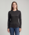 Langarmshirt mit Strukturmuster schwarz