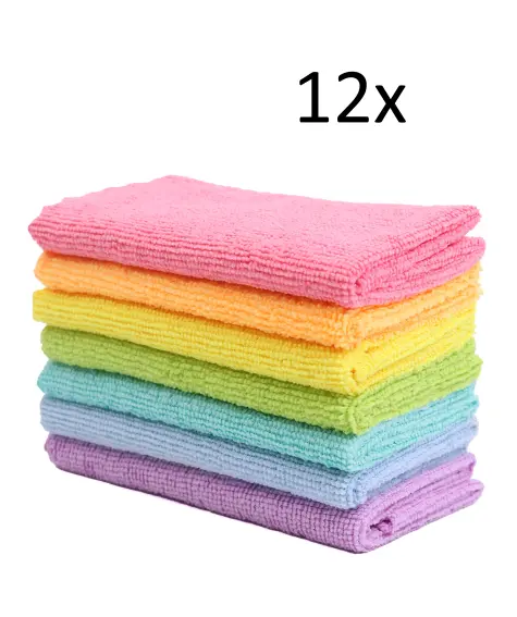 Mikrofasertücher in verschiedenen Farben