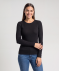 Basic Langarmshirt schwarz