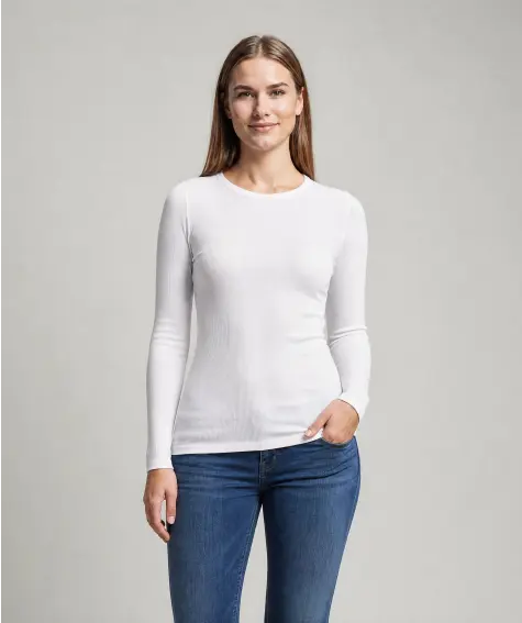 T-shirt met lange mouwen basic