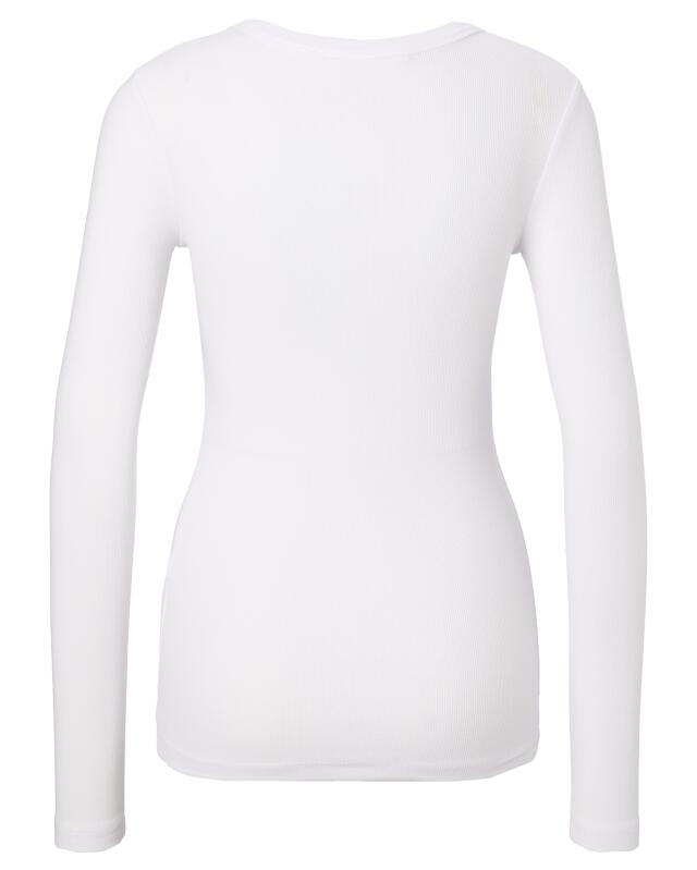 T-shirt à manches longues basique femme, blanc (KiK Basic Langarmshirt (weiß)) — KiK, produit allemand authentique au Maroc