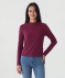 Langarmshirt mit Zierknöpfen lila