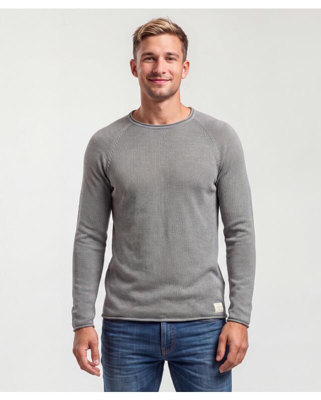 كنزة تريكو خفيفة للرجال، رمادي (KiK Grauer Feinstrickpullover (grau)) — KiK, منتج ألماني أصلي في المغرب