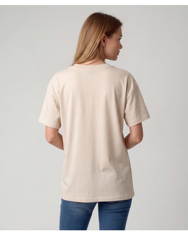 تيشيرت بطبعة ذهبية للنساء، كريمي (KiK T-Shirt mit goldenem Print (creme)) — KiK, منتج ألماني أصلي في المغرب