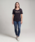 T-Shirt mit Schriftzug schwarz