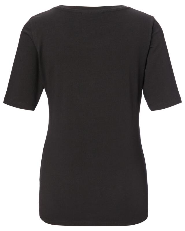 تيشيرت بكتابة للنساء، أسود (KiK T-Shirt mit Schriftzug (schwarz)) — KiK, منتج ألماني أصلي في المغرب