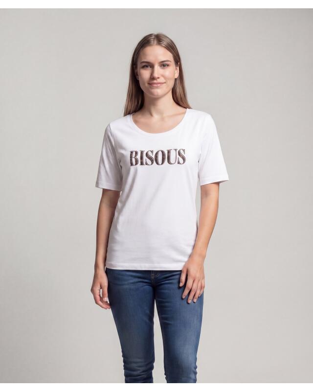 تيشيرت بكتابة للنساء، أبيض (KiK T-Shirt mit Schriftzug (weiß)) — KiK, منتج ألماني أصلي في المغرب