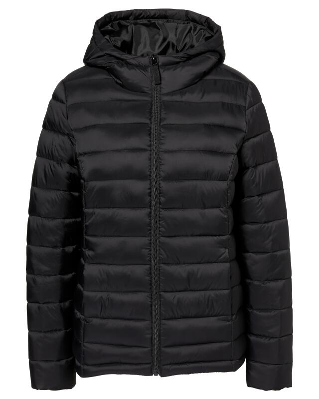 Doudoune légère femme, noir (KiK Einfarbige Steppjacke (schwarz)) — KiK, produit allemand authentique au Maroc